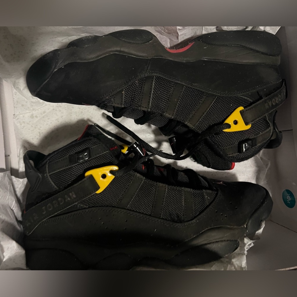 Jordan 6 rings ’Black Red Sulfur’ - Picture 1 of 2
